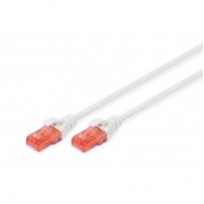 Патч-корд 0.5м, CAT 6 UTP, AWG 26/7, Cu, LSZH, white Digitus (DK-1617-005/WH)