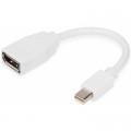 Переходник mini DP to DP, M/F, 0.15m, white Digitus (DB-340405-001-W)