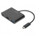 Переходник USB-C to HDMA 2xUSB Digitus (DA-70855)