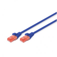 Патч-корд 10м, CAT 6 UTP, AWG 26/7, Cu, LSZH, blue Digitus (DK-1617-100/B)