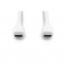 Дата кабель USB-C to USB-C 2.0m USB 2.0 60W silicone white Digitus (AK-300341-020-W)