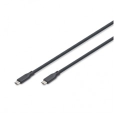 Дата кабель USB-C to USB-C 1.0m USB 3.2 Gen2 10G 100W 4K silicone black Digitus (AK-300342-010-S)