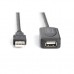 Дата кабель USB 2.0 AM/AF 20.0 m active Digitus (DA-73102)