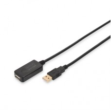 Дата кабель USB 2.0 AM/AF 5.0 m active Digitus (DA-70130-4)