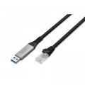 Дата кабель USB AM to RJ45 Ethernet 2.0m CAT6A S/FTP 1Gbps LSZH Digitus (AK-300600-020-S)