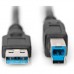 Дата кабель USB 3.0 AM/BM 1.8m black Digitus (AK-300115-018-S)