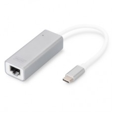Перехідник USB-C to RJ45 Ethernet 1000Mbps Digitus (DN-3024)