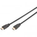Кабель мультимедійний HDMI M to HDMI M 5.0m 4K60Hz Ethernet black Digitus (DK-330123-050-S)
