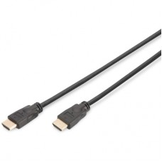 Кабель мультимедійний HDMI M to HDMI M 5.0m 4K60Hz Ethernet black Digitus (DK-330123-050-S)