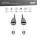 Кабель мультимедийный HDMI M to HDMI M 15m 4K AOC hybrid-fiber black Digitus (AK-330125-150-S)