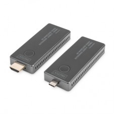 Адаптер HDMI extender 30m USB-C to HDMI 4K UHD wireless black Digitus (DS-55324)