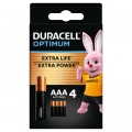 Батарейка Duracell Optimum AAA лужні 4 шт. в упаковці (5015596)