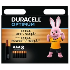 Батарейка Duracell Optimum AAA лужні 8 шт. в упаковці (5015602)