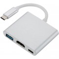 Переходник Dynamode Dynamode USB3.1 Type-C to 1хHDMI, 1хUSB 3.0, 1хUSB Type-C Fe (Multiport USB 3.1 Type-C to HDMI)