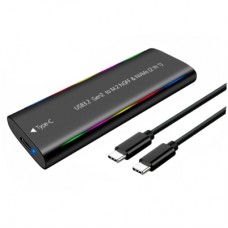 Кишеня зовнішня Dynamode M.2 SSD NVMe/SATA combo USB3.2 GEN2 Type-C aluminium black (DM-CAD-SSD10)