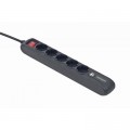 Мережевий фільтр живлення EnerGenie SPG5-U2-5 Power strip with USB charger, 5 sockets, (SPG5-U2-5)