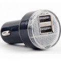 Зарядное устройство EnerGenie USB 2.1A black (EG-U2C2A-CAR-02)
