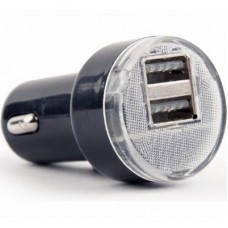 Зарядное устройство EnerGenie USB 2.1A black (EG-U2C2A-CAR-02)