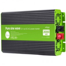 Автомобільний інвертор EnerGenie 12V/230V 2000W (4000W peak power) чиста синусоїда (EG-PWC-PS2000-01)