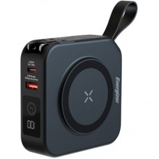 Батарея універсальна Energizer Magnetic Wireless 10000mAh 20W PD, AC зарядка, QI/15W, built-in USB-C (QM10001AC)
