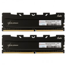 Модуль памяти для компьютера DDR4 16GB (2x8GB) 3200 MHz Black Kudos eXceleram (EKBLACK4163222AD)