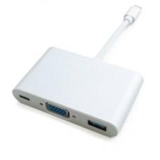 Порт-реплікатор Extradigital USB Type-C to VGA/USB 3.0/Type-C (0.15m) (KBV1690)