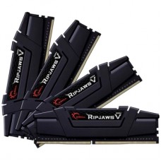 Модуль пам'яті для комп'ютера DDR4 128GB (4x32GB) 3600 MHz RipjawsV Black G.Skill (F4-3600C18Q-128GVK)