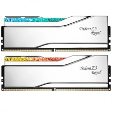 Модуль памяти для компьютера DDR5 64GB (2x32GB) 6400 MHz Trident Z5 Royal Silver G.Skill (F5-6400J3239G32GX2-TR5S)