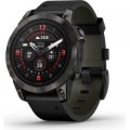 Смарт-часы Garmin EPIX PRO (g2), 47, Saph, CrbnGryDLCTi, Blck Lthr, Excl, GPS (010-02803-30)