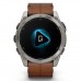 Смарт-годинник Garmin fenix 8 51mm,AMOLED,Sapphire, Bare Ti, Blk/Chsnt Lthr (010-02905-40)