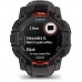 Смарт-годинник Garmin Instinct 3, 50mm, Solar, Black Bezel with Charcoal Band, GPS (010-02935-00)