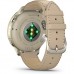 Смарт-годинник Garmin Venu 4 (41mm), Beige w/ Lunar Gold + Leather, GPS смарт-годинник (010-03013-03)