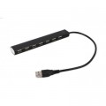 Концентратор Gembird 7 x USB 2.0 black (UHB-U2P7-04)