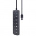 Концентратор Gembird 7 ports (1xUSB3.1+6xUSB2.0) switch black (UHB-U3P1U2P6P-01)