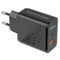 Зарядний пристрій Grand-X Fast Charge 3-в-1 Quick Charge 3.0, FCP, AFC, 18W CH-650 (CH-650)