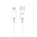 Дата кабель USB-C to Lightning 12W CL-03W White Grand-X (CL-03W)