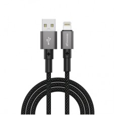 Дата кабель USB 2.0 AM to Lightning 1.0m 2.4A black Grand-X (PL-08B)