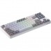 Клавіатура Hator Rockfall 3 Mecha TKL QMK/VIA Orange Wireless White (HTK851UA)