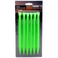Комплект колышков High Peak Glow in the Dark ABS Peg 20 см 6 шт Luminous Green (929003)