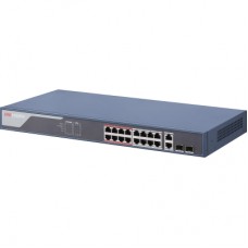 Комутатор мережевий Hikvision DS-3E1318P-EI(B)