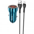 Зарядное устройство HOCO Z46 USB Sapphire Blue (6931474770301)