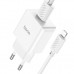 Зарядное устройство HOCO C106A charger set(iP) White (6931474783899)