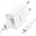 Зарядное устройство HOCO C106A charger set(iP) White (6931474783899)