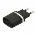 Зарядное устройство HOCO C12 Smart dual USB charger Black (6957531063094)