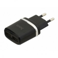 Зарядное устройство HOCO C12 Smart dual USB charger Black (6957531063094)