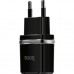 Зарядное устройство HOCO C12 Smart dual USB charger Black (6957531063094)