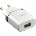 Зарядное устройство HOCO C12Q Smart QC3.0 charger White (6931474716262)