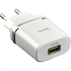 Зарядное устройство HOCO C12Q Smart QC3.0 charger White (6931474716262)