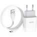 Зарядное устройство HOCO C72A Glorious single port charger set(Type-C) White (6931474713018)
