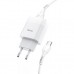 Зарядное устройство HOCO C72A Glorious single port charger set(Type-C) White (6931474713018)